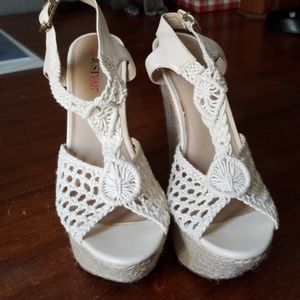 Crochet detailed wedges